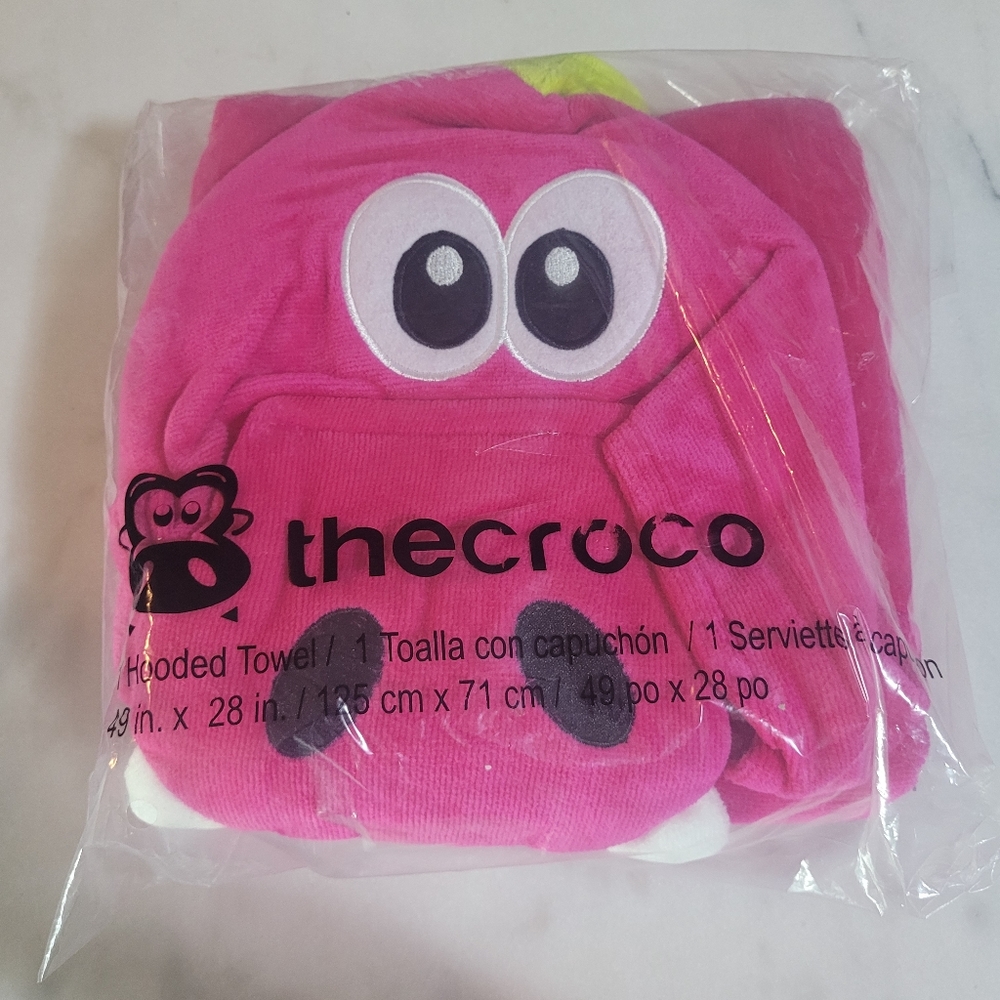 Dinosaur hooded towel
